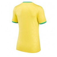 Koszulka piłkarska Brazylia Strój Domowy dla kobiety MŚ 2022 tanio Krótki Rękaw
